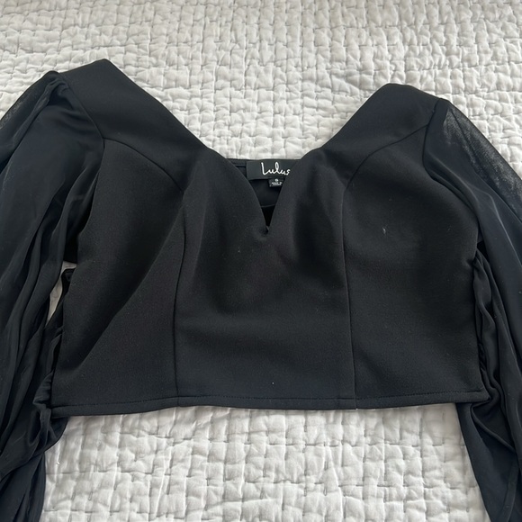 NWT - S Lulu’s Tie-Back Sweetheart Top - Picture 3 of 6